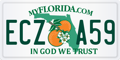 FL license plate ECZA59