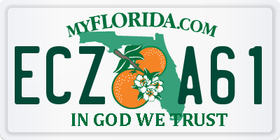 FL license plate ECZA61
