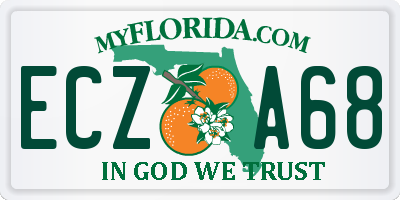 FL license plate ECZA68