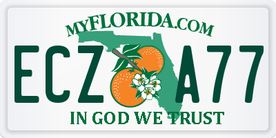 FL license plate ECZA77