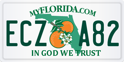 FL license plate ECZA82