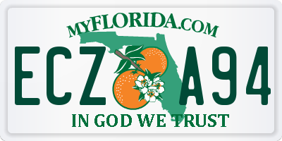 FL license plate ECZA94