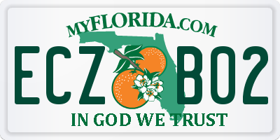 FL license plate ECZB02
