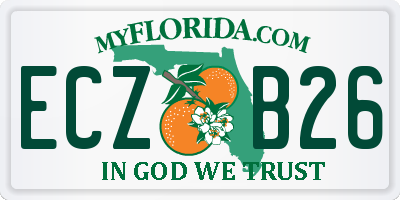 FL license plate ECZB26
