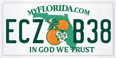 FL license plate ECZB38