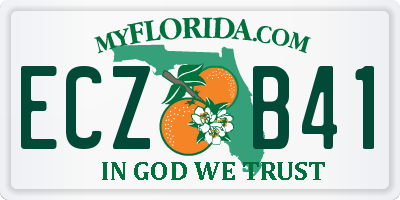 FL license plate ECZB41