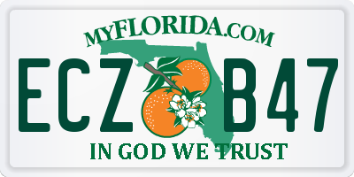 FL license plate ECZB47