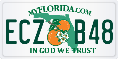 FL license plate ECZB48