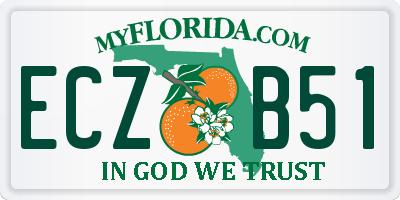 FL license plate ECZB51
