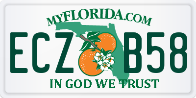 FL license plate ECZB58