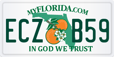 FL license plate ECZB59