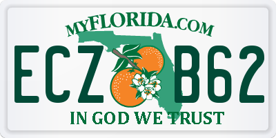 FL license plate ECZB62