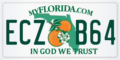 FL license plate ECZB64