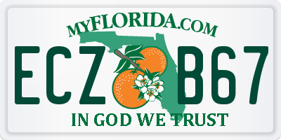 FL license plate ECZB67
