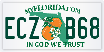 FL license plate ECZB68