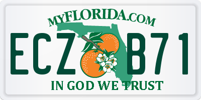 FL license plate ECZB71
