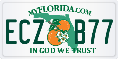 FL license plate ECZB77