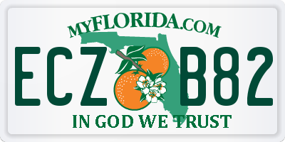 FL license plate ECZB82
