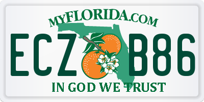 FL license plate ECZB86