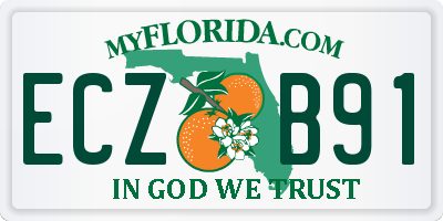FL license plate ECZB91