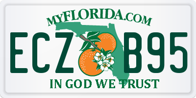 FL license plate ECZB95