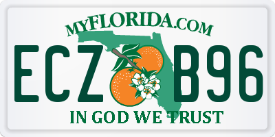 FL license plate ECZB96