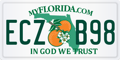 FL license plate ECZB98