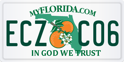 FL license plate ECZC06