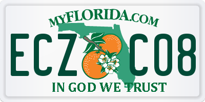 FL license plate ECZC08