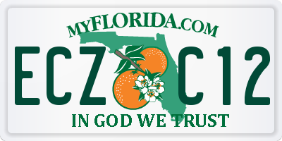 FL license plate ECZC12