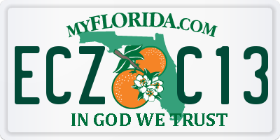 FL license plate ECZC13