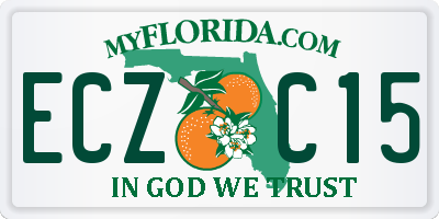 FL license plate ECZC15