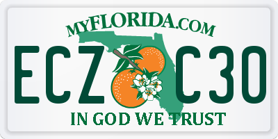 FL license plate ECZC30