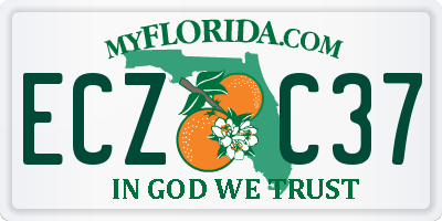 FL license plate ECZC37