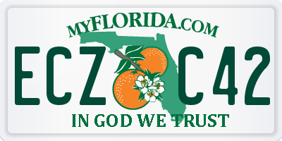 FL license plate ECZC42