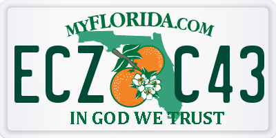 FL license plate ECZC43