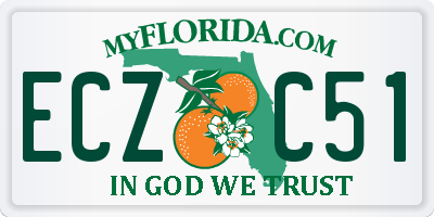 FL license plate ECZC51