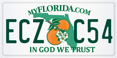 FL license plate ECZC54