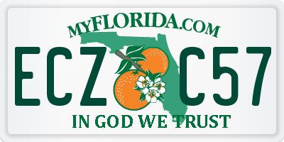 FL license plate ECZC57