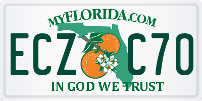 FL license plate ECZC70