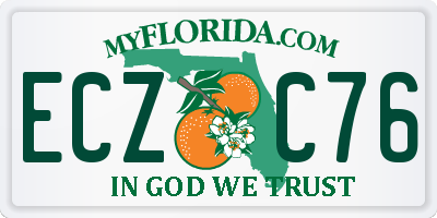 FL license plate ECZC76