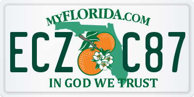 FL license plate ECZC87