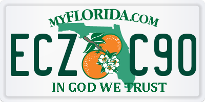 FL license plate ECZC90
