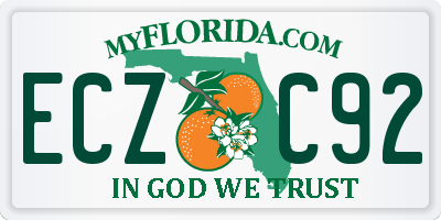 FL license plate ECZC92