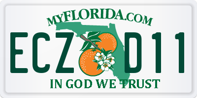 FL license plate ECZD11