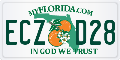 FL license plate ECZD28