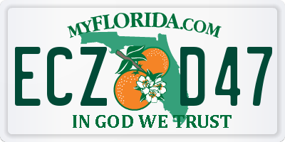 FL license plate ECZD47