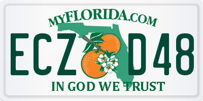 FL license plate ECZD48