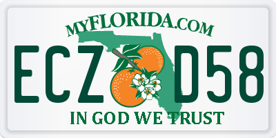 FL license plate ECZD58