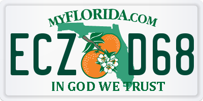 FL license plate ECZD68